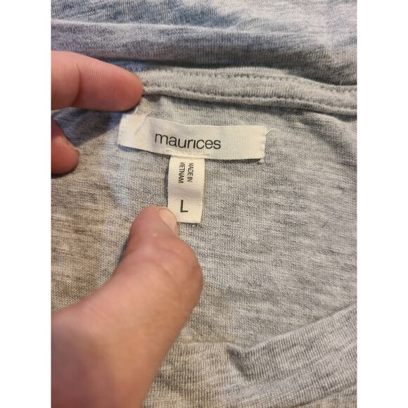 Maurices large women's gray ruffle tank top - Picture 4 of 8